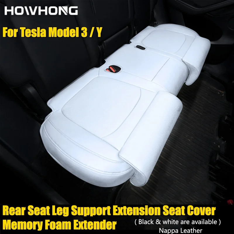 For Tesla Model 3 Y New Y Juniper Rear Seats Leg Support Extension Cover Memory Foam Extender Cushion Car Interior Accessories