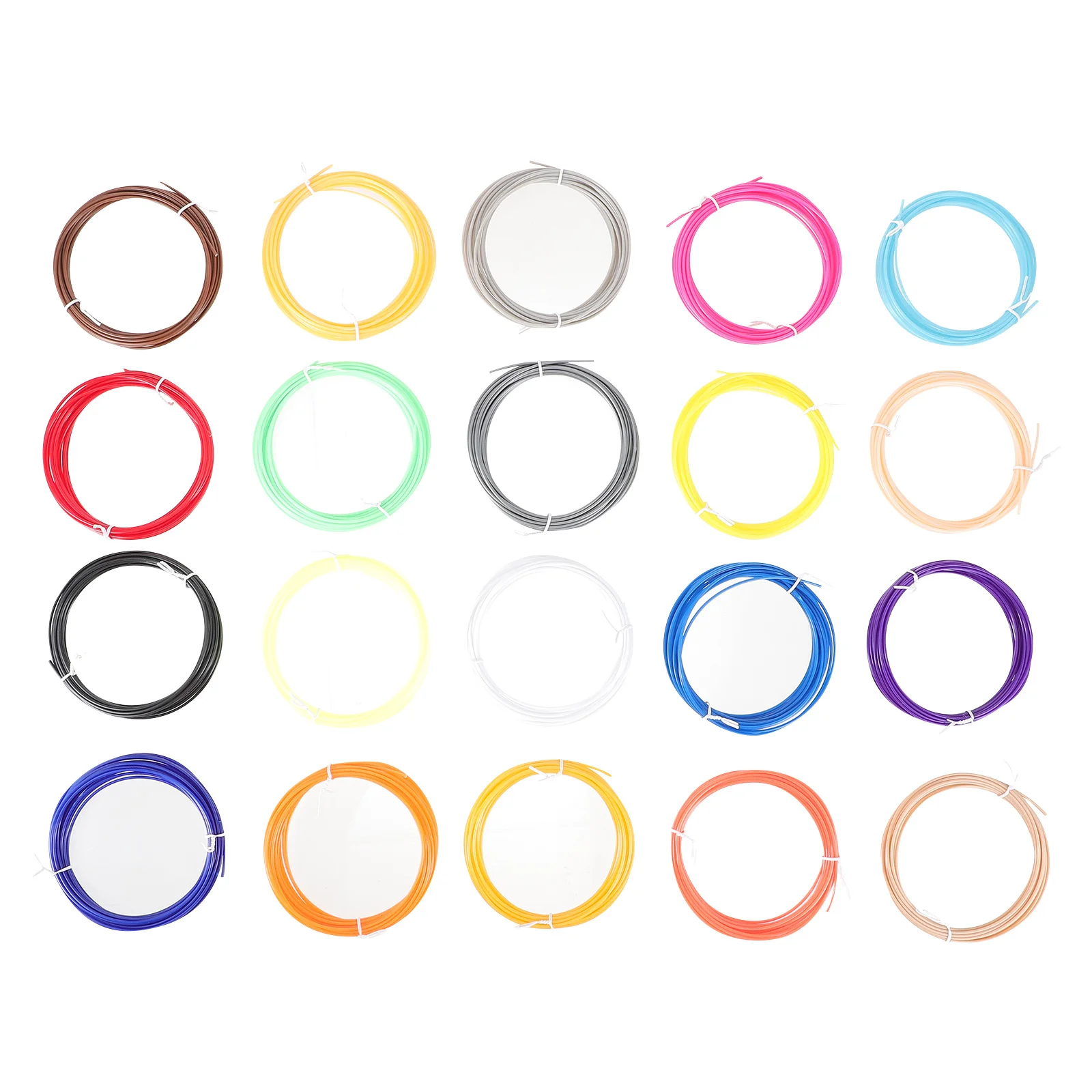 

20Pcs Universal 3D Pen Filament 1.75mm Premium ABS for Safe Professional Use 3D Printing Supplies for Kids Artists