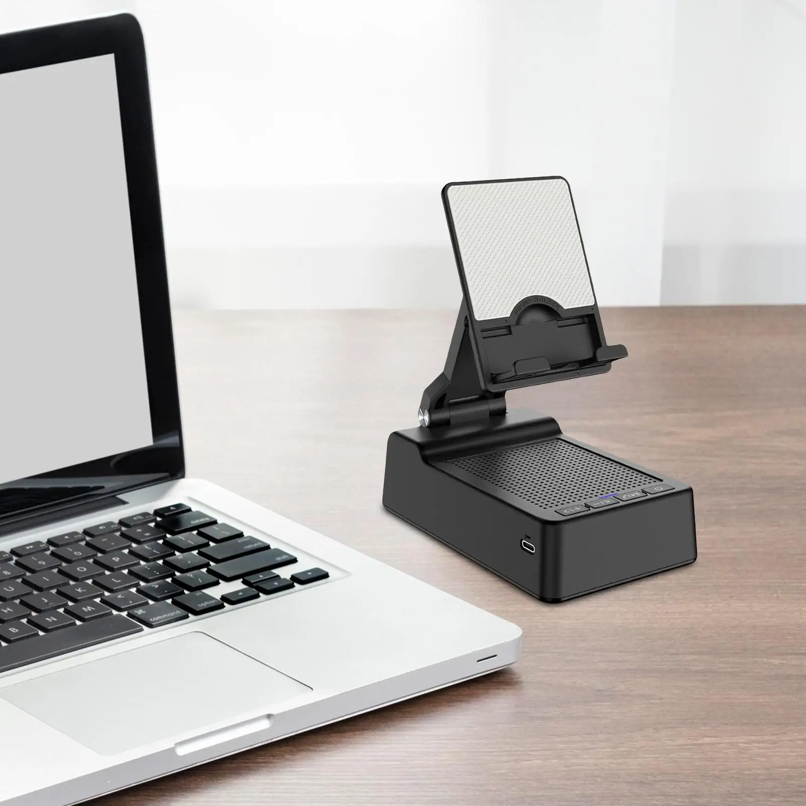 

Подставка для телефона с динамиком, настольный держатель для мобильного телефона представляет мини-электронный динамик