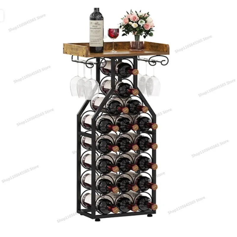 For wine rack Floor-to-ceiling cabinet Modern simple living room  glass upside down
