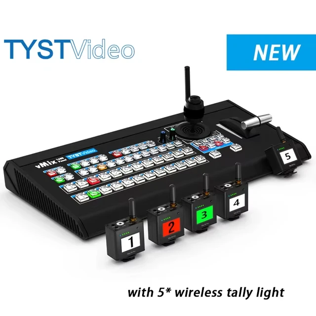 TYST Video Switcher Vmix 1600 TY-1600HD Panel Wireless Director PTZ Control Tally Light for Live Streaming Broadcast Recording