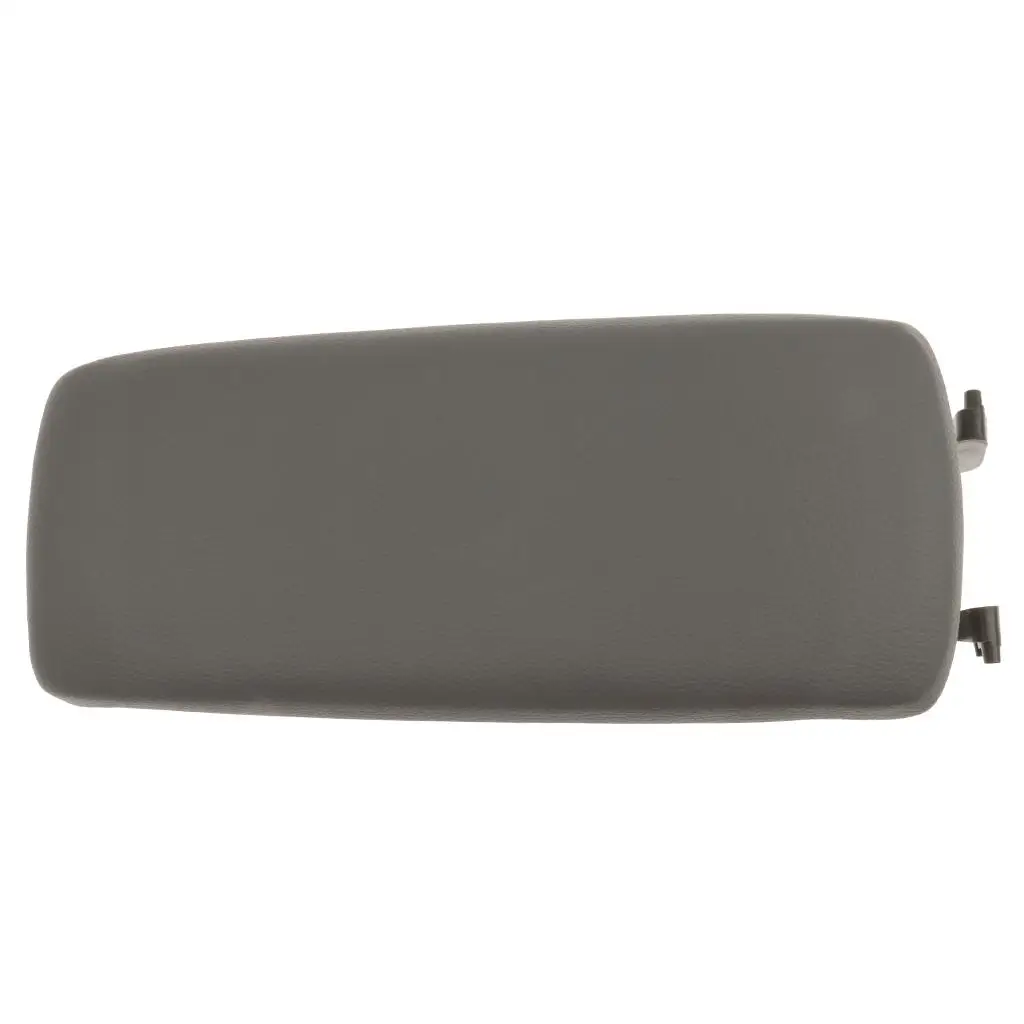 Grey PU Leather Centre Armrest Cover Console Lid Skin Car Cushion Sleeve for Audi A6 S4 C5 00-06 Interior
