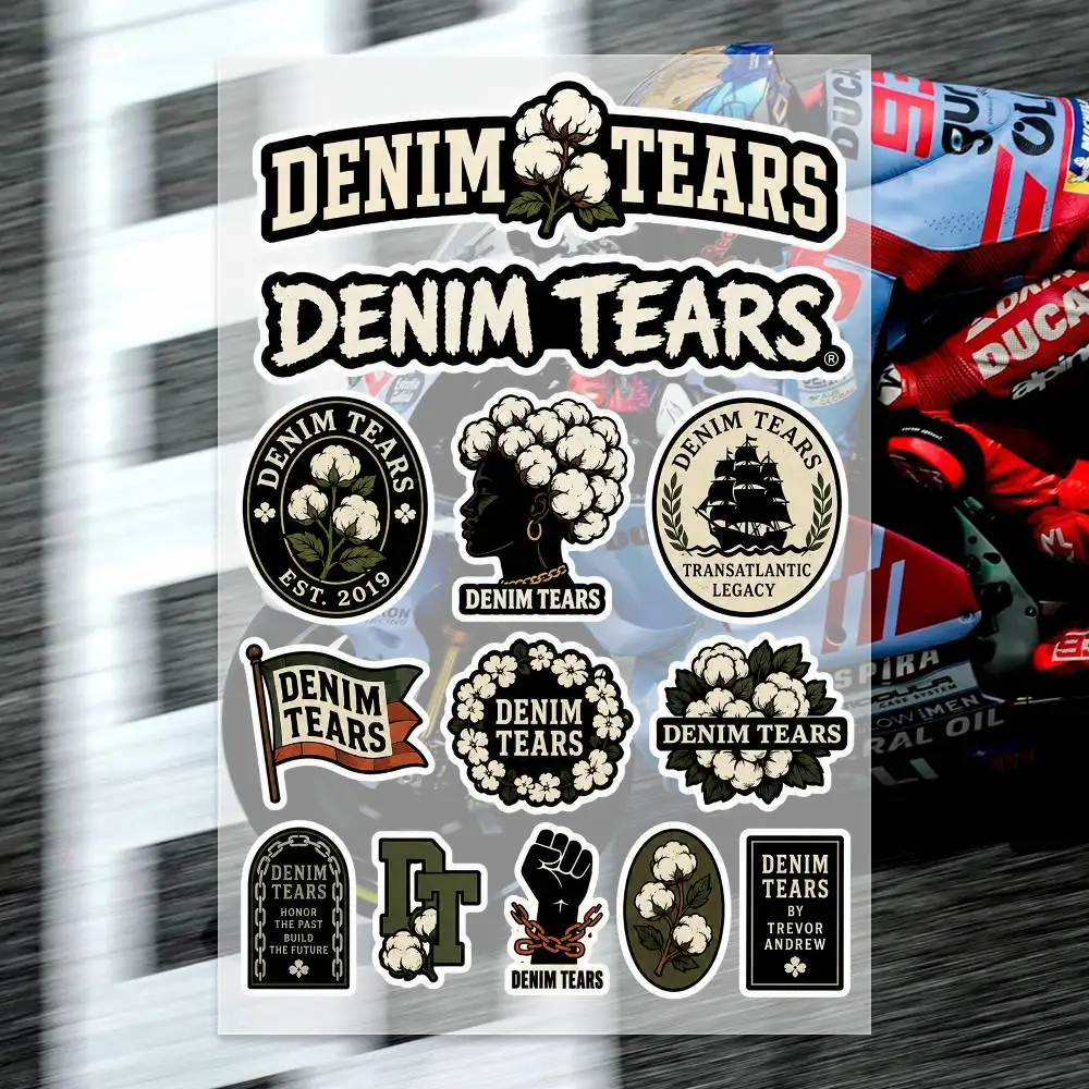D-DENIM T-TEARS Stickers Moto Sticker Auto Body Bumper Windows Motorcycle Laptop Walls Vinyl Decal Car Tuning Accessories