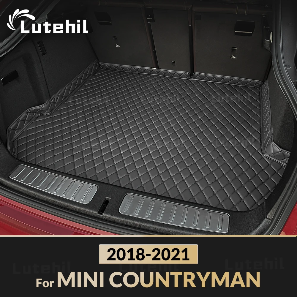 

Lutehil Car Trunk Mat For MINI Countryman 2018 2019 2020 2021 Cargo Liner Carpet Interior Accessories Cover