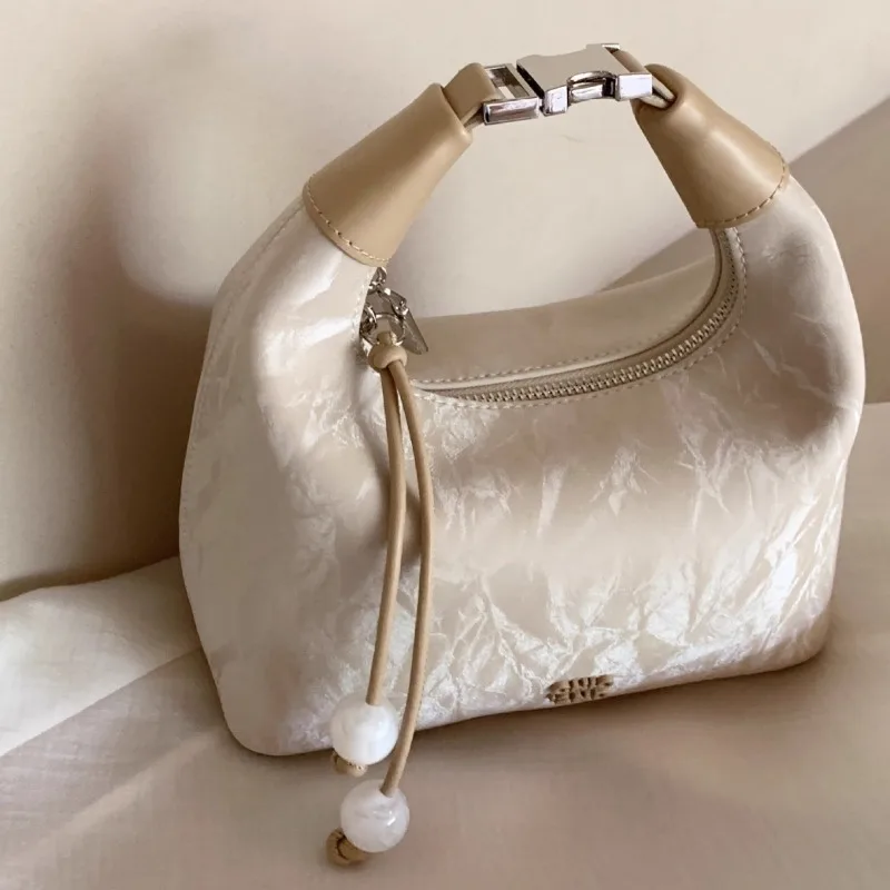 

2024 New Fashion Light Luxury Handbag Women's Bag Niche Fashion National Style Underarm Shoulder Bag