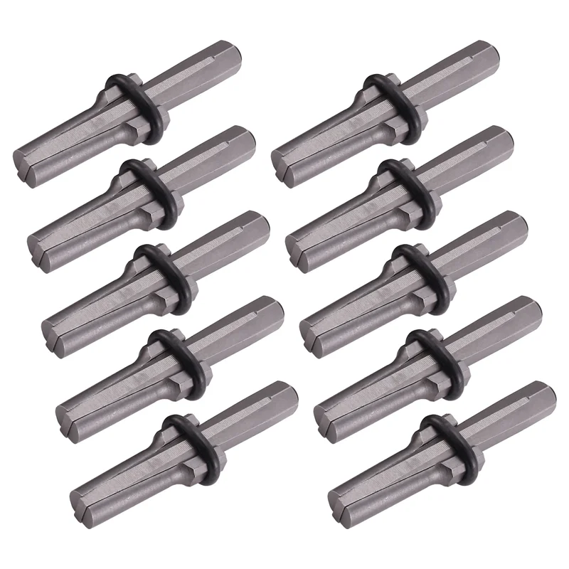 

LJL 10 Set 5/8 Inch Plug Wedges And Feather Shims Concrete Rock Stone Splitter Hand Tools 16Mm