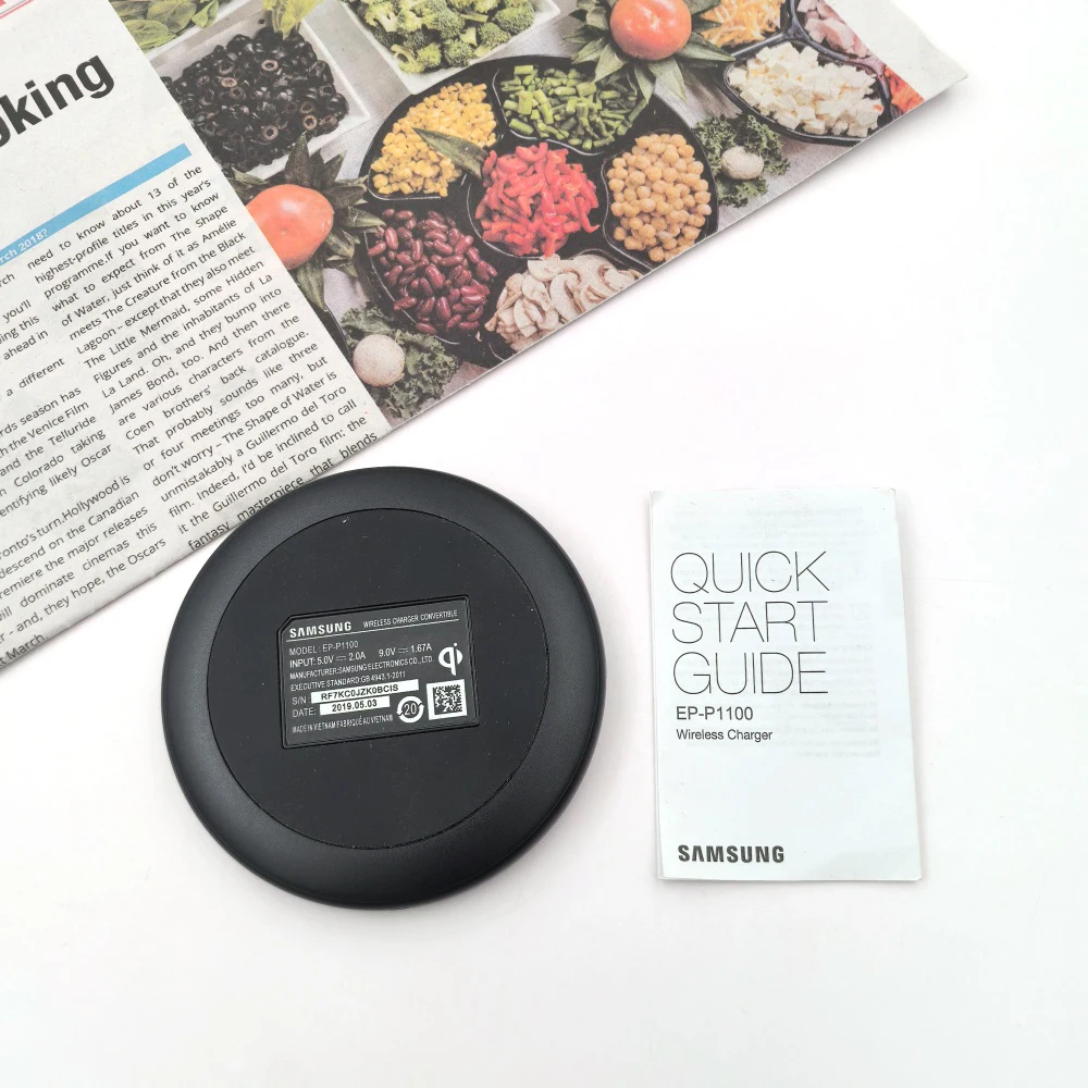 Samsung 15W EP-P1100 Fast Wireless Charger Qi Pad For Galaxy S26 S25 S24 S23 S22 S21 Ultra S10 S9 S8 S7 S6 Plus Note 20 10 +Box - view 4