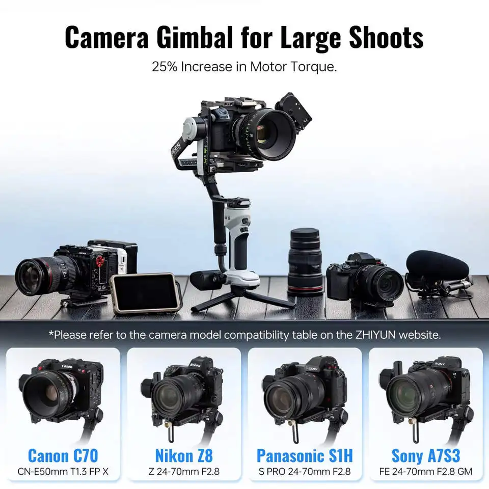 Crane 4E 3- Handheld Gimbal Stabilizer for Camera