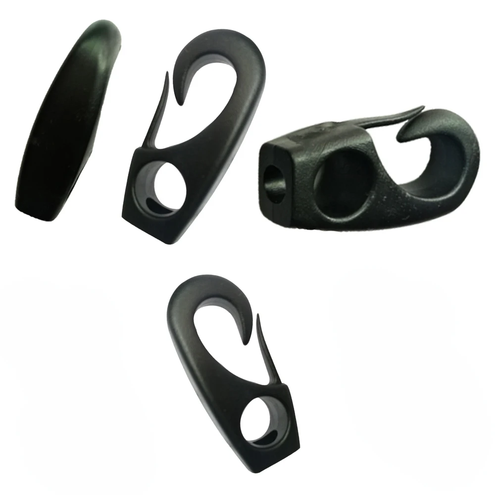 4PC Durable Naylon Canoe Kayak Bungee Rope Cord Clip Hook Shock Cord Rope Hook Clip 6 PC