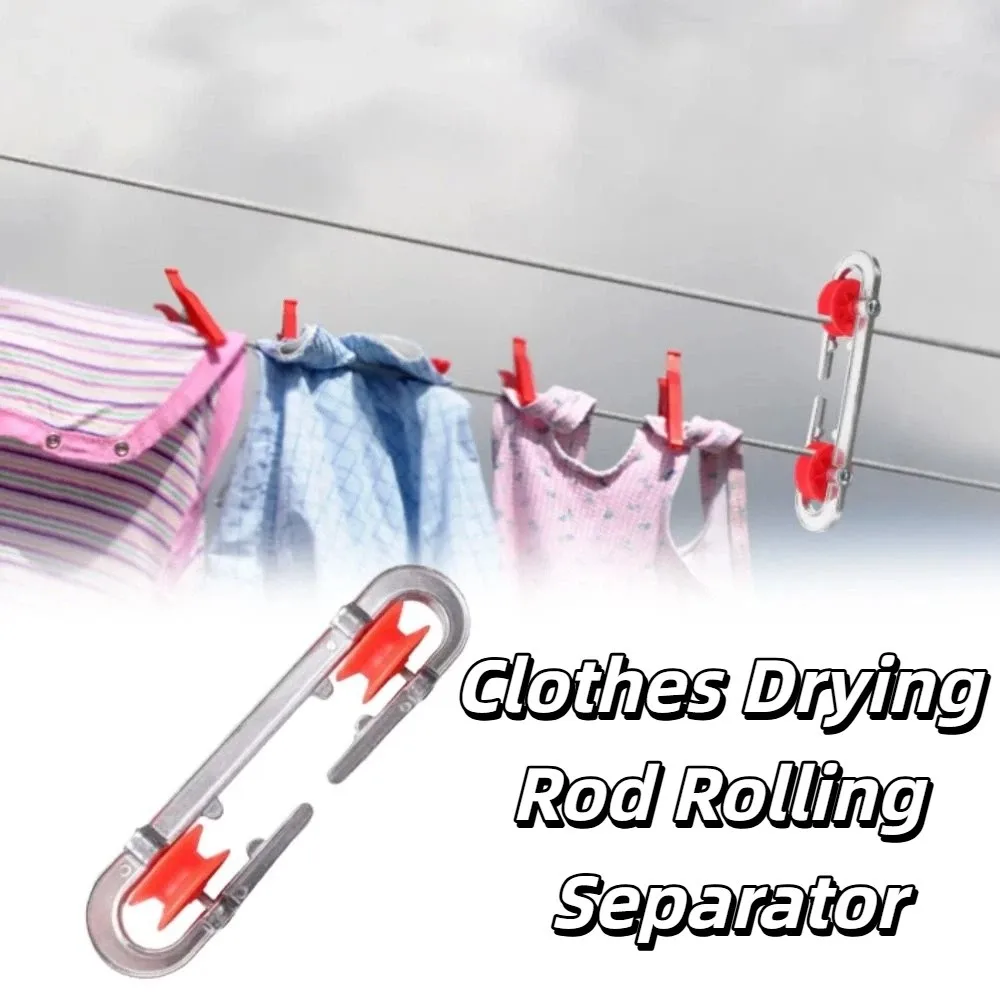 Aluminum Plastic Clothesline Separator Heavy Duty Weatherproof Clothesline Pulley Outdoor Use Small Size S-Shaped Spreader