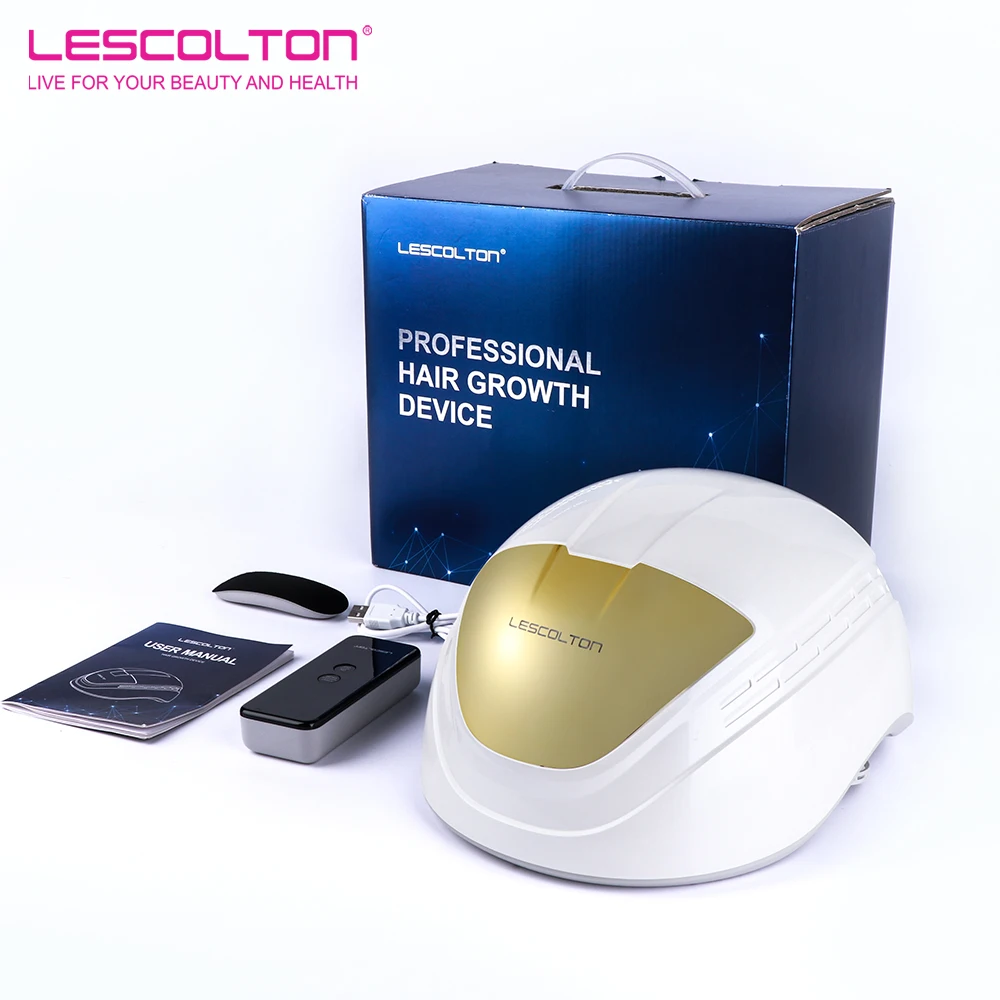 LESCOLTON Hair Growth Device Laser Hair Growth Helmet Laser Cap Hair Loss Treatment Hat for Mens and Women Wireless Rechargeable