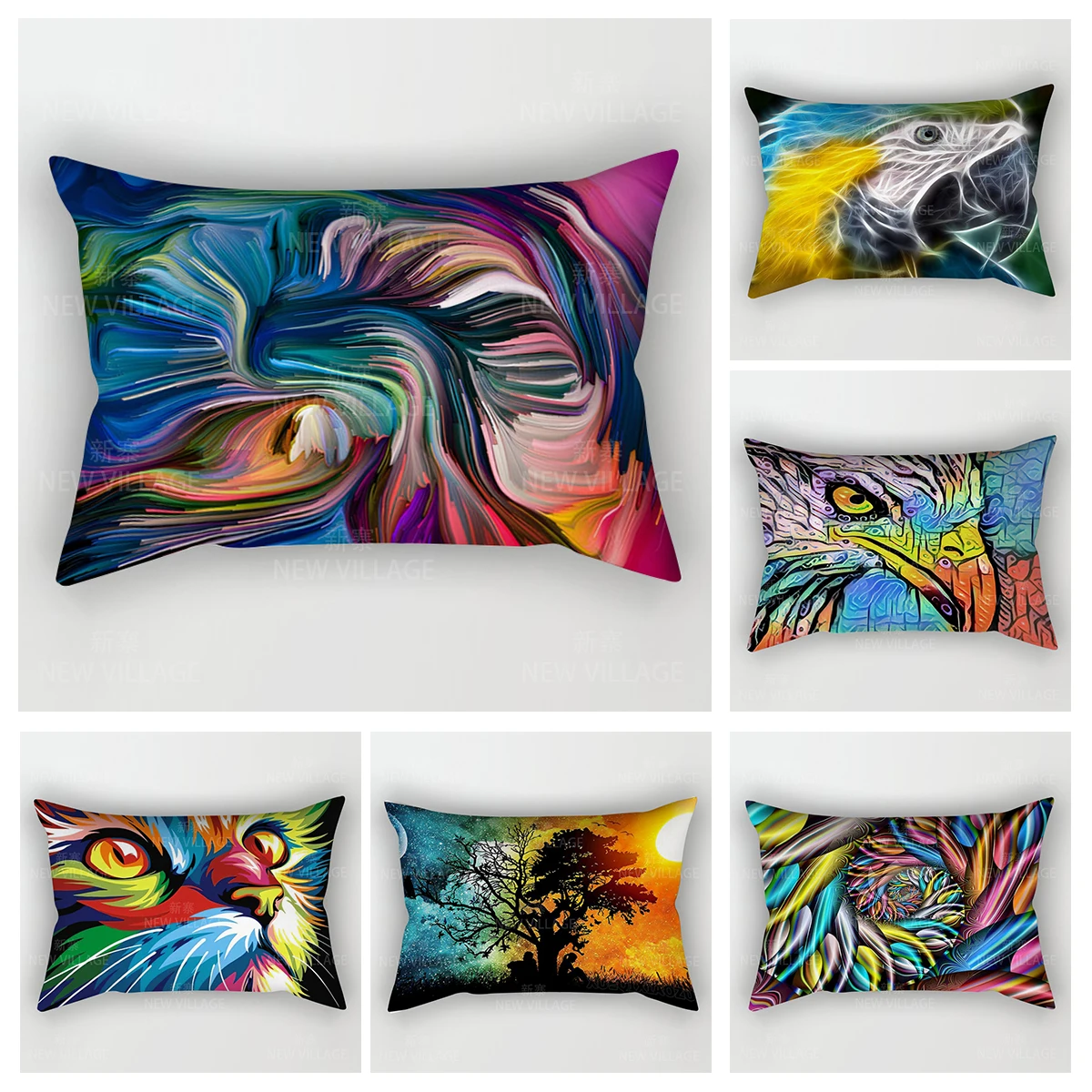 Home autumn decoration Colorful pattern pillow cushion cover decorations throw pillow covers 30*50 pillowcase 30x50 40x60 50*70