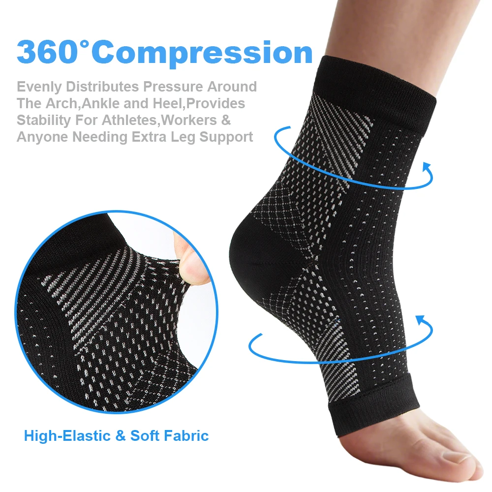 1 Paar Neuropathie-Socken – Ko – Ankle Brace Sock Bewertung und Preis