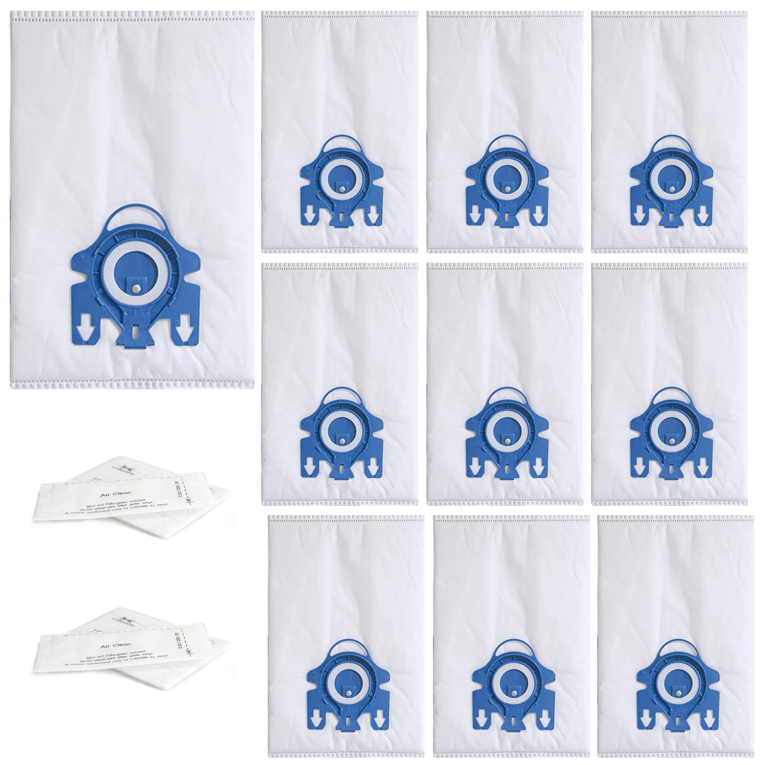 10 عبوات من استبدال أكياس الغبار ثلاثية الأبعاد تنطبق على المكانس الكهربائية Mie--le GN، Mie--le Classic C2، C3، S2، S5، S8، S400