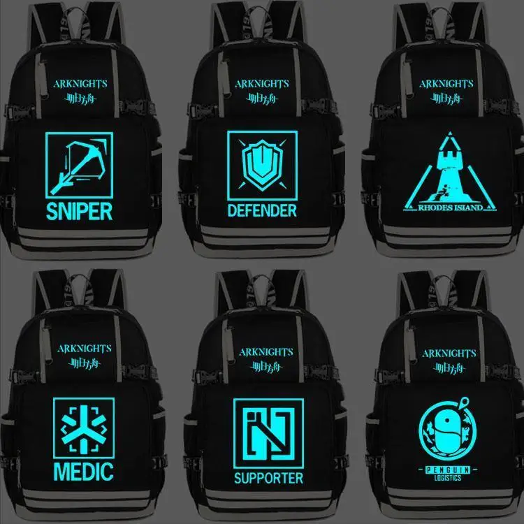 

Arknights Second Anime Rhodes Island Amiya For Boys Girls, Middle And High School Students, Luminous Double Shoulder Backpack An