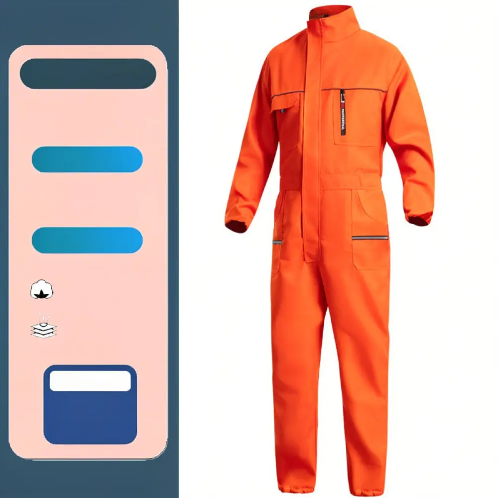 Auto Mechanic Work Coveralls Mens Industrial Safety Uniform Protective Clothing Durable Dustproof Jumpsuit For Workshop Repair
