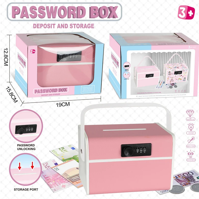 Nouvelle tirelire électronique de dessin animé, boîte d'économie automatique, Machine ATM, coffre-fort, banque d'argent, boîte de monnaie musicale ATM