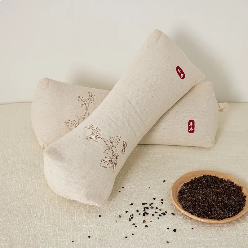 Buckwheat Hull Triangular Pillow Cotton Linen Neck Support Cervical Spine Traction Herbal Cushion Pillow Core