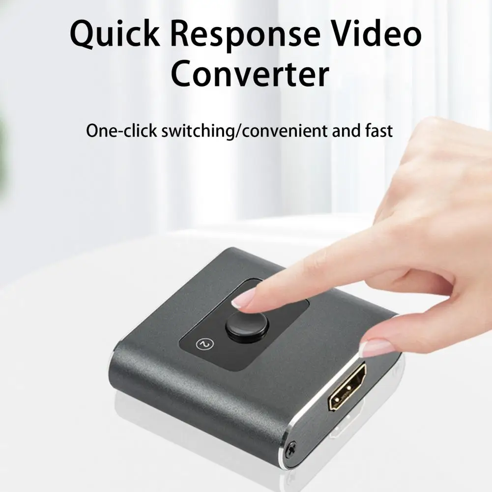 

Video Audio Adapter Excellent Plug And Play Widely Compatible Quick Response Video Converter Computer Accessory