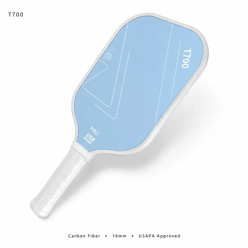 Carbon Fiber Pickleball Paddle T700 16mm USAPA Approved Pickleball Racket PP Honeycomb Core Non Slip Grip