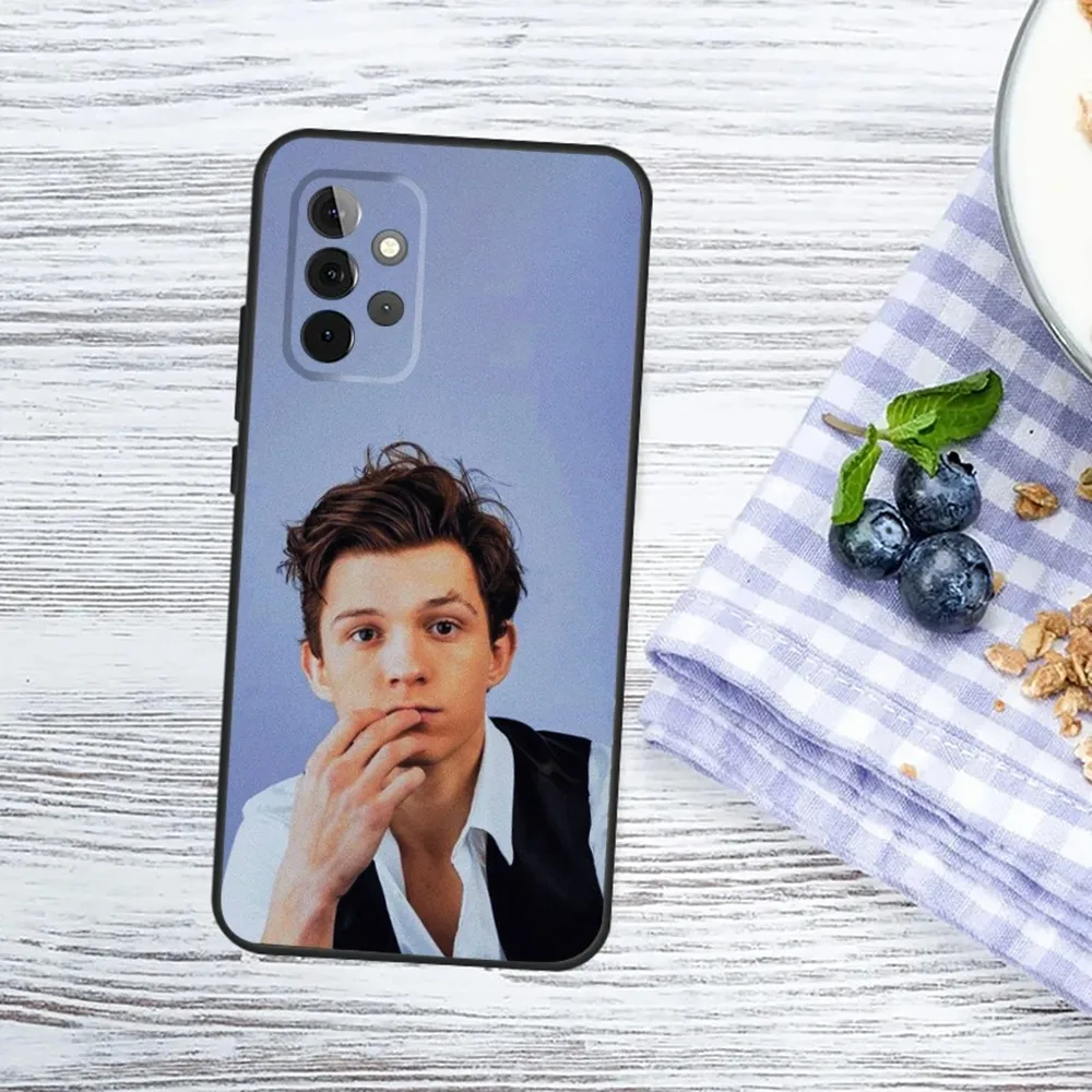 Actor T-Tom H-Holland Phone Case For Samsung Galaxy A13,A21s,A22,A31,A32,A52,A53,A71,A80,A91 Soft Black Phone Cover