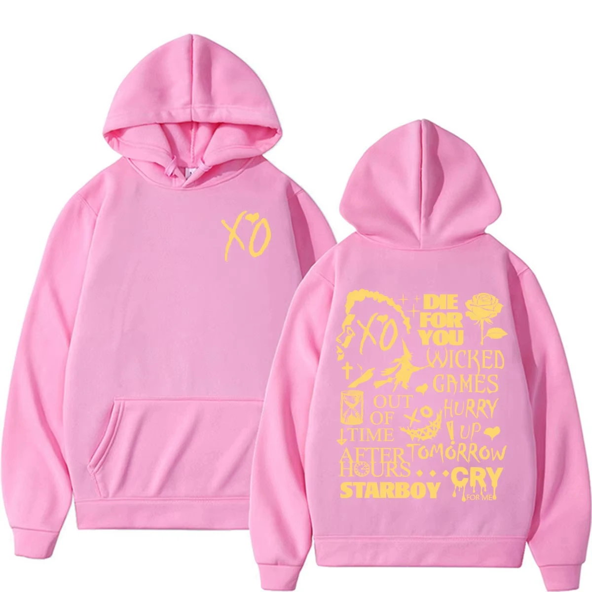 The Weeknd After Hours Til Dawn Album Song Lyrics Kapuzenpullover für Herren und Damen, Harajuku Retro Gothic Sweatshirt, Langarm, Oversized Hoodie – Detail 15