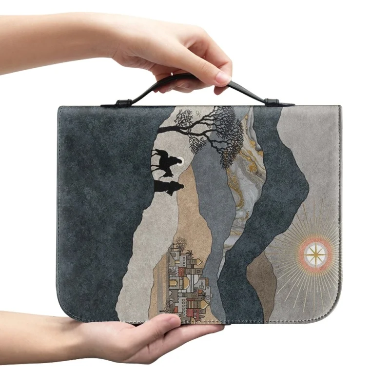 Capa Bíblia para Mulher, Bolsas Personalizadas para Senhoras, Estampado Cristo, Design de Arte, Capa De Armazenamento Cristã