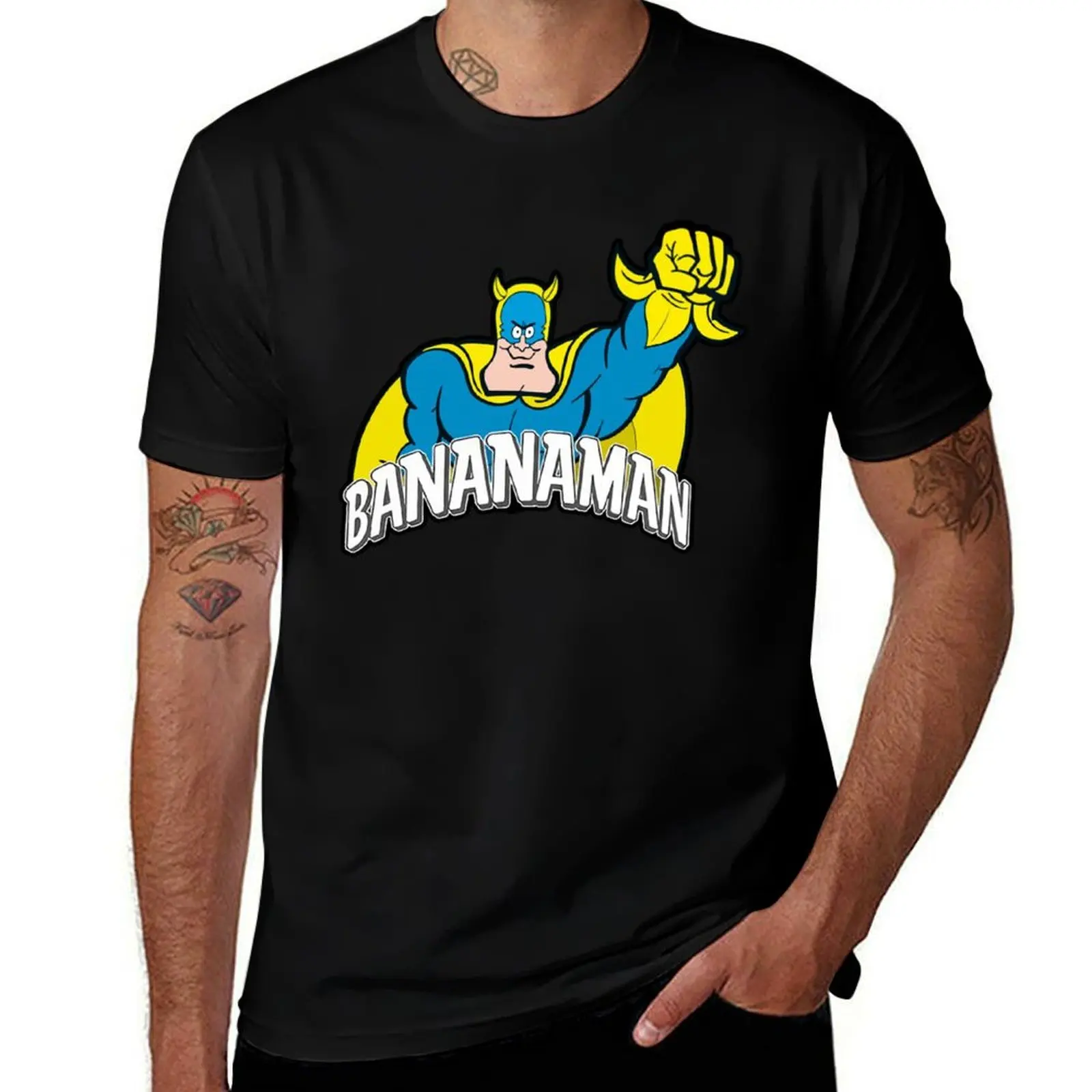 

graphic t t cotton man mens t Bananaman for T-Shirt printed man shirts shirt shirts