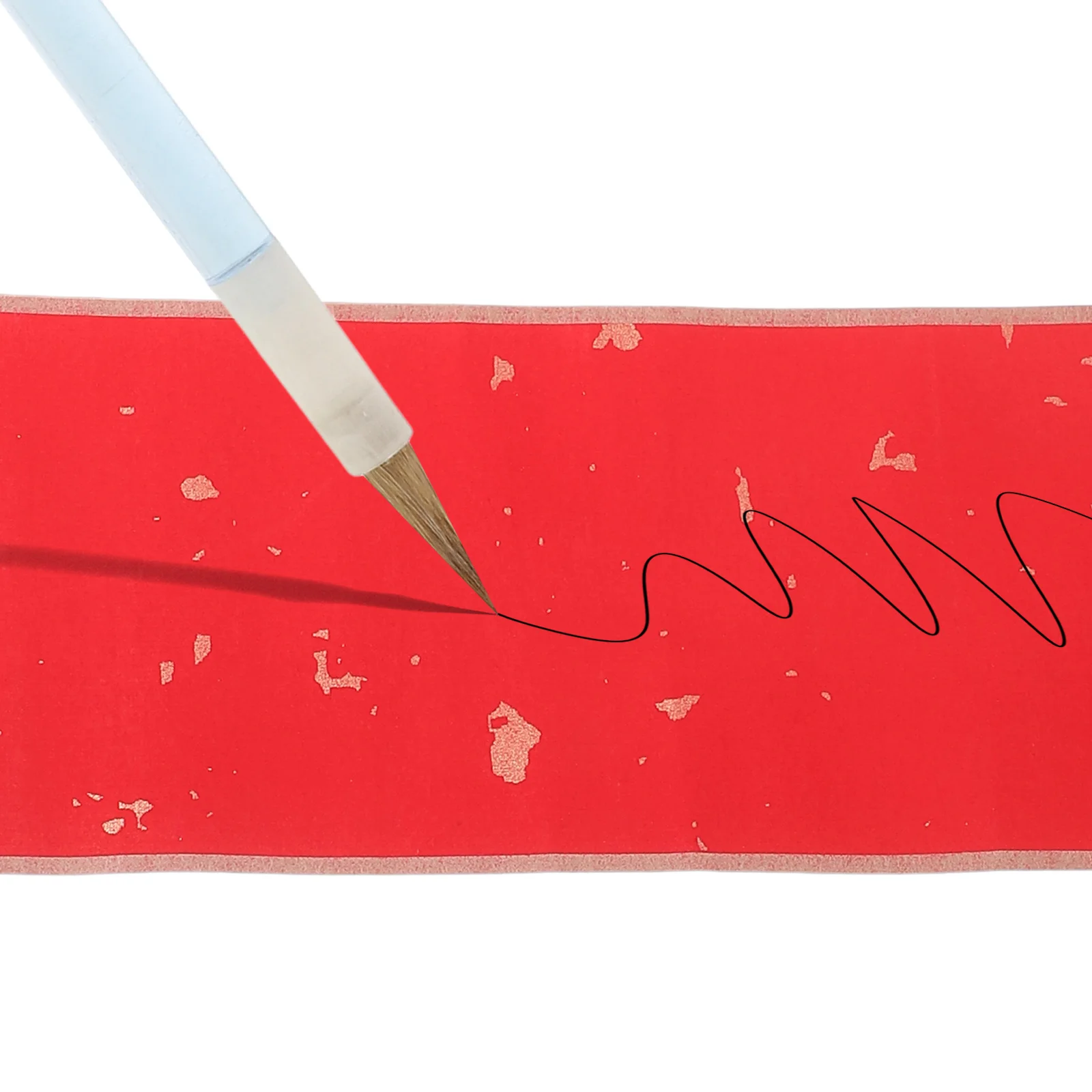 

Mini Blank Xuan Paper Scroll Hanging Painting Gold Sprinkled Wax Dyed Semi-Ripe for Calligraphy Art Retro Office Decor Wall