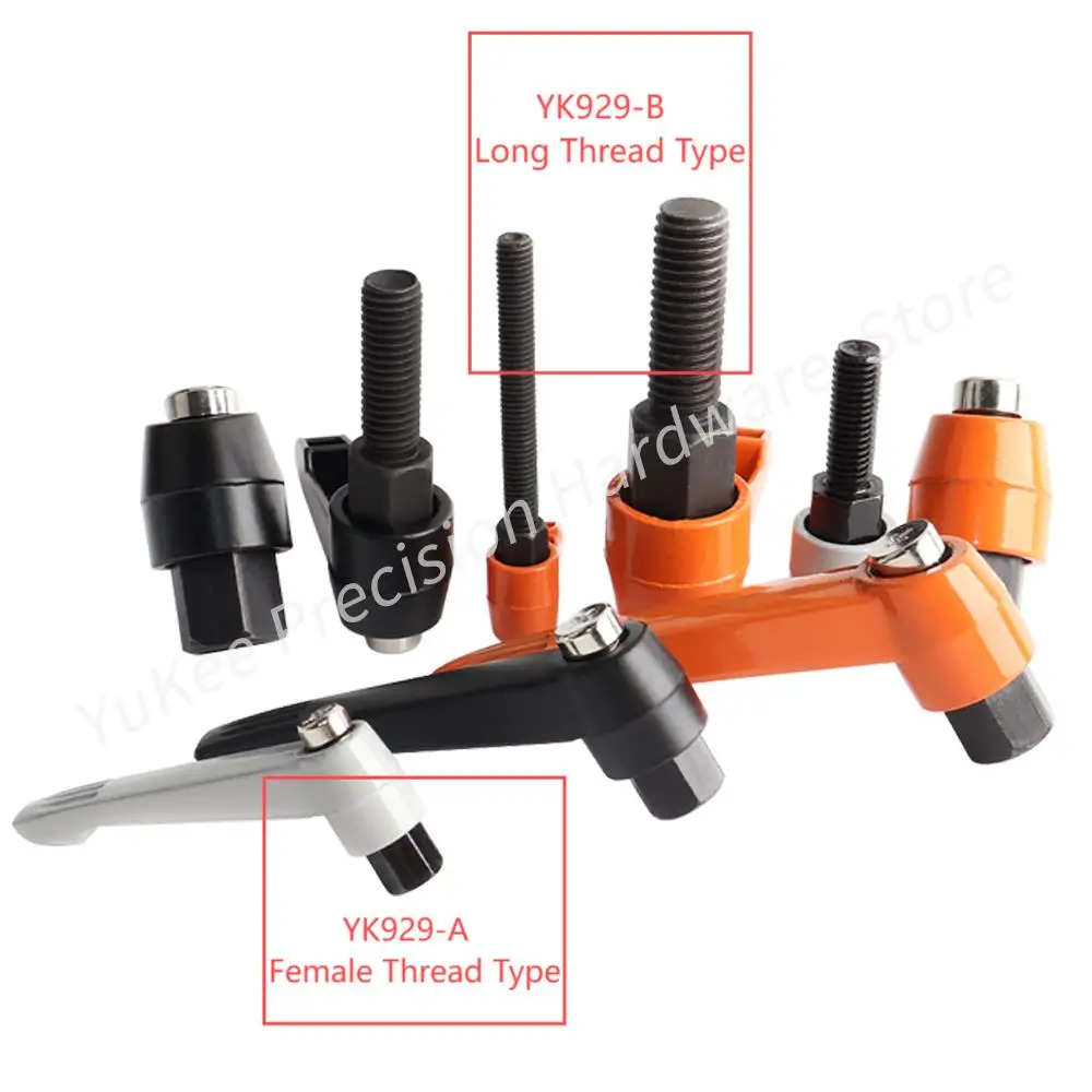 M5-M16 External Thread / Internal Thread Adjustable Handle Lever Clamping Handles Thread  Mechanically Adjustable Locking Handle