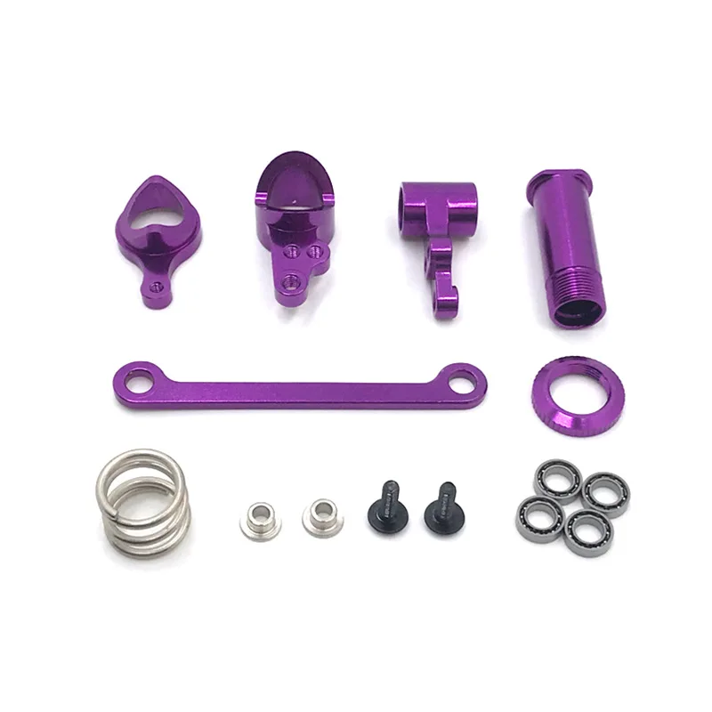 RC Car Spare Parts Metal Upgrade Steering Assembly Assembly Suitable for Wltoys 144010 144001 02 124016-17-18 124019