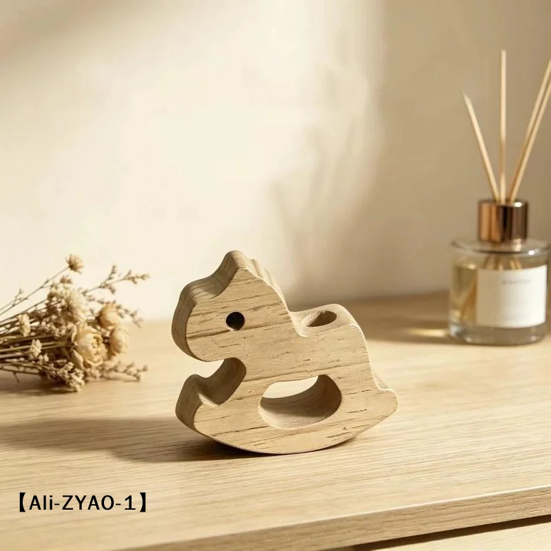 【O】1PCS Horse Wooden Shaped Essential Oil Diffuser Fragrance Diffuser Suitable For Home Bathroom Car Decoration
