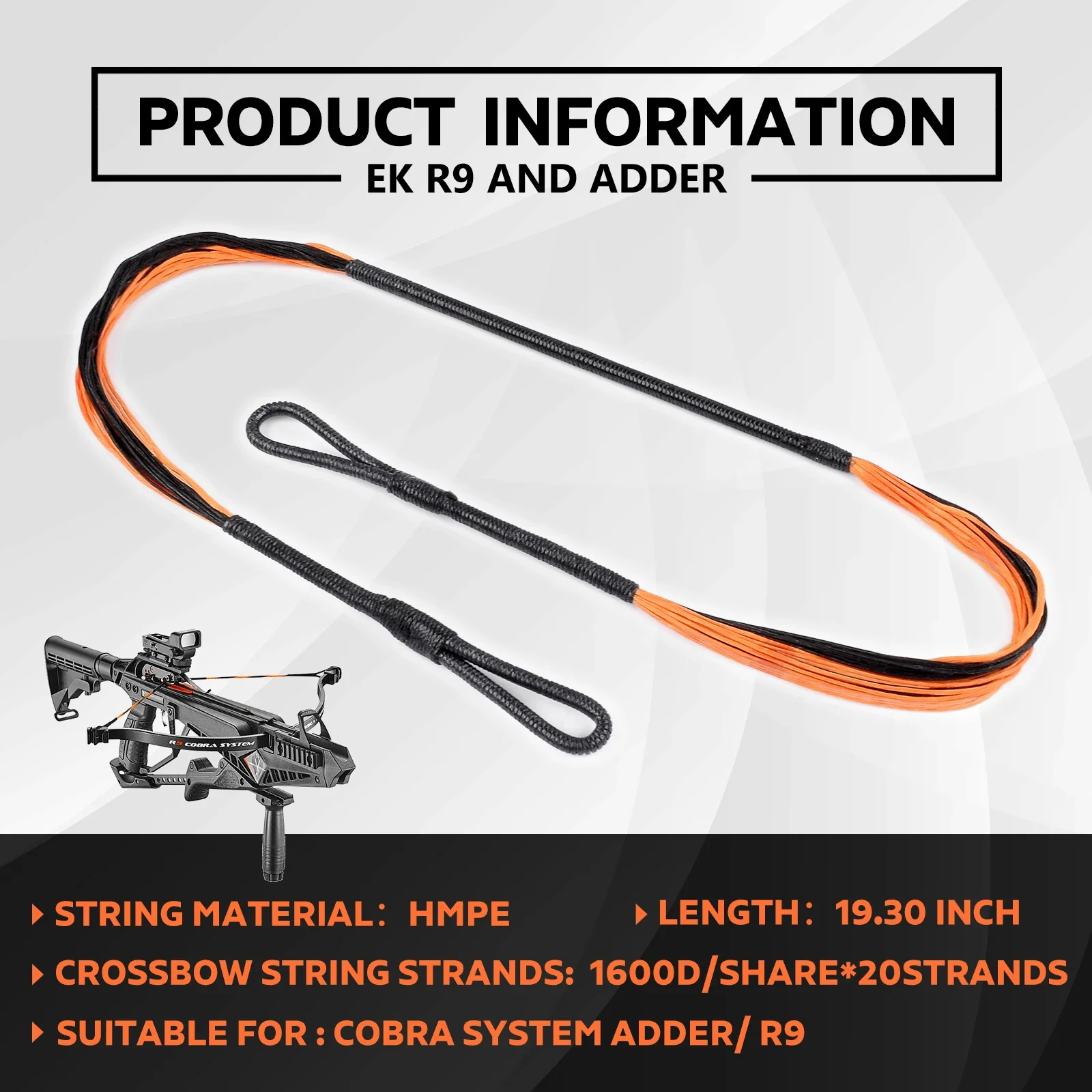 495MM Archery Crossbow String Red/Green for Crossbow Bow Strings Archery Bow Outdoor Sports Shooting - view 3