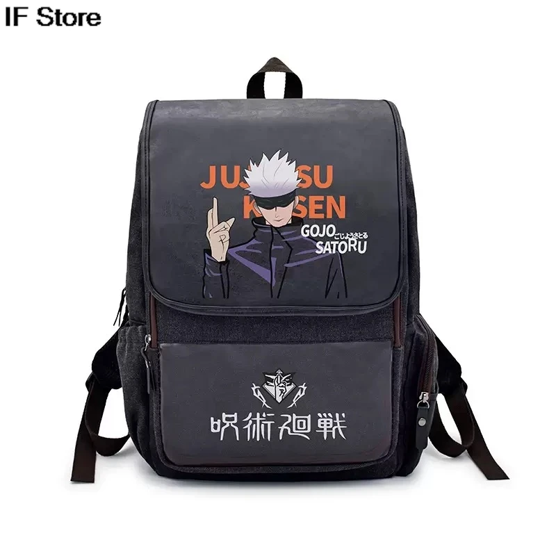 

Anime Jujutsu Kaisen Boy's Backpack gifts Cartoon Canvas School Bag Female Male Bagpack Plecak Laptop Travel Outdoor Mochilas
