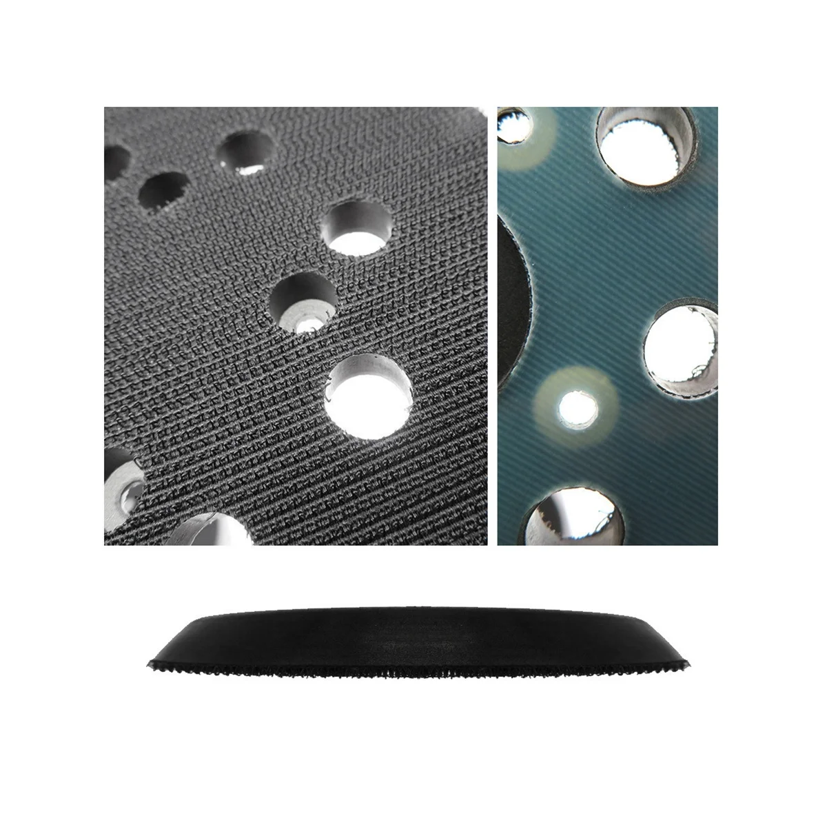 2 قطعة ساندر استبدال الوسادة ل ، 8 ثقوب 5 في الرملي أقراص هوك وحلقة ، الرملي أقراص الرملي وسادة المسار ساندر