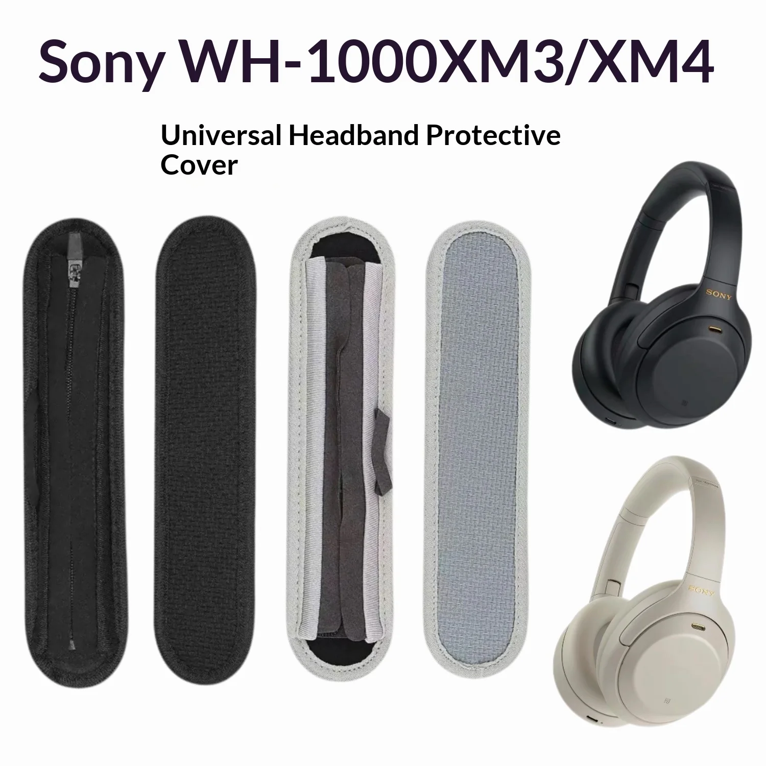 For Sony WH-1000XM3 XM4 Headband Protector Cover Replacement Cushion Pad Headphones