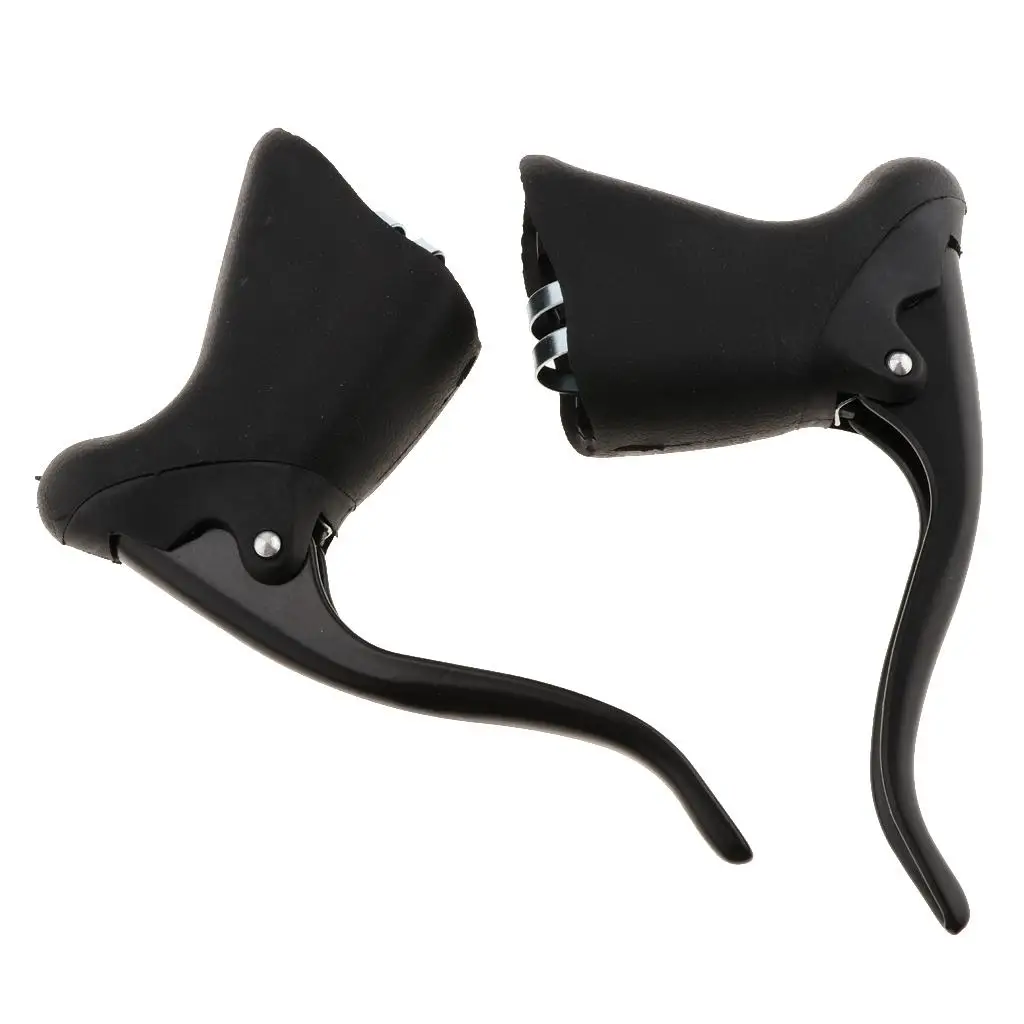 

1 Pair Road Bike Brake Levers Handle Bicycle Brake Levers Firm and for Repair Components Black