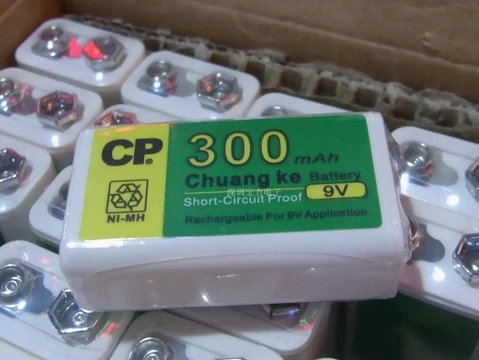 New authentic CP 9V 300MAH Ni MH rechargeable battery 6F22 multimeter toy meter