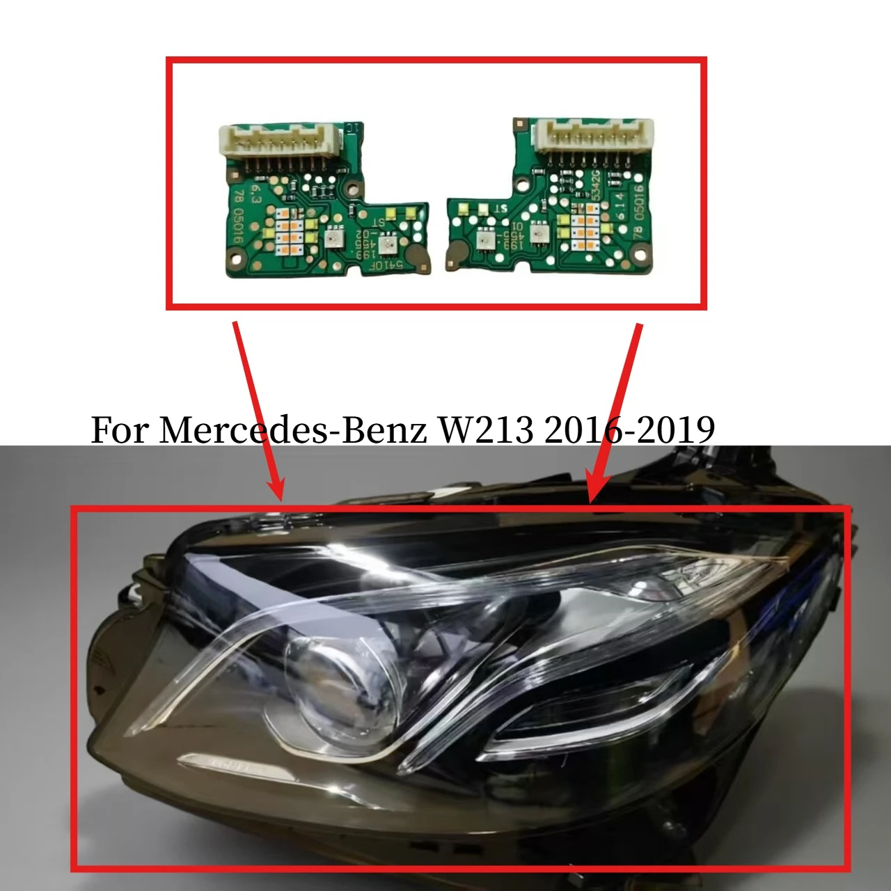 

Car Headlight Daytime Running Light LED Module DRL Chip Light Source OE# 7805016 For Mercedes-Benz W213 2016-2019 Accessories
