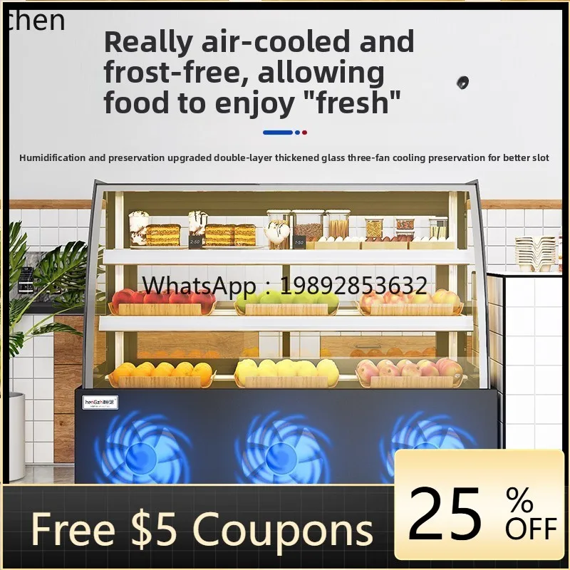 

P23 Холодильный шкаф-витрина для тортов, коммерческий морозильник для десертов, настольный демонстрационный шкаф с воздушным охлаждением