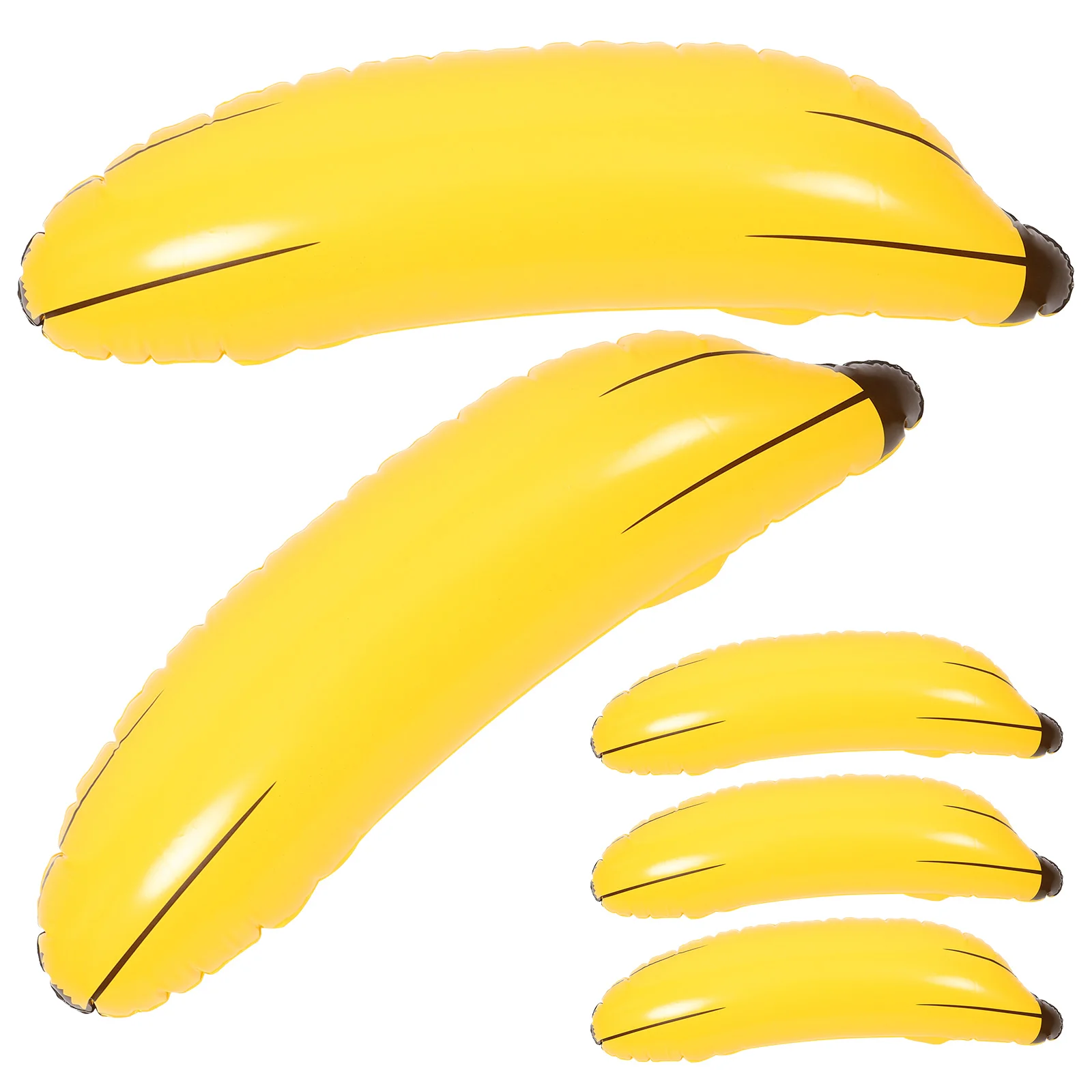 6-delige opblaasbare banaan rekwisieten kind kinderen speelgoed grappig zwembad float gele ballon pvc floaties speelgoed speelgoed