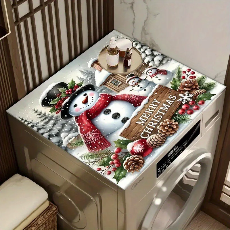 Frohe Weihnachten Weihnachtsmann Abflussunterlage Bedrucktes Unterlage Multifunktionales, schnell trocknendes Küchen- und Badezimmerunterlage Kühlschrank-Trocknungsunterlage