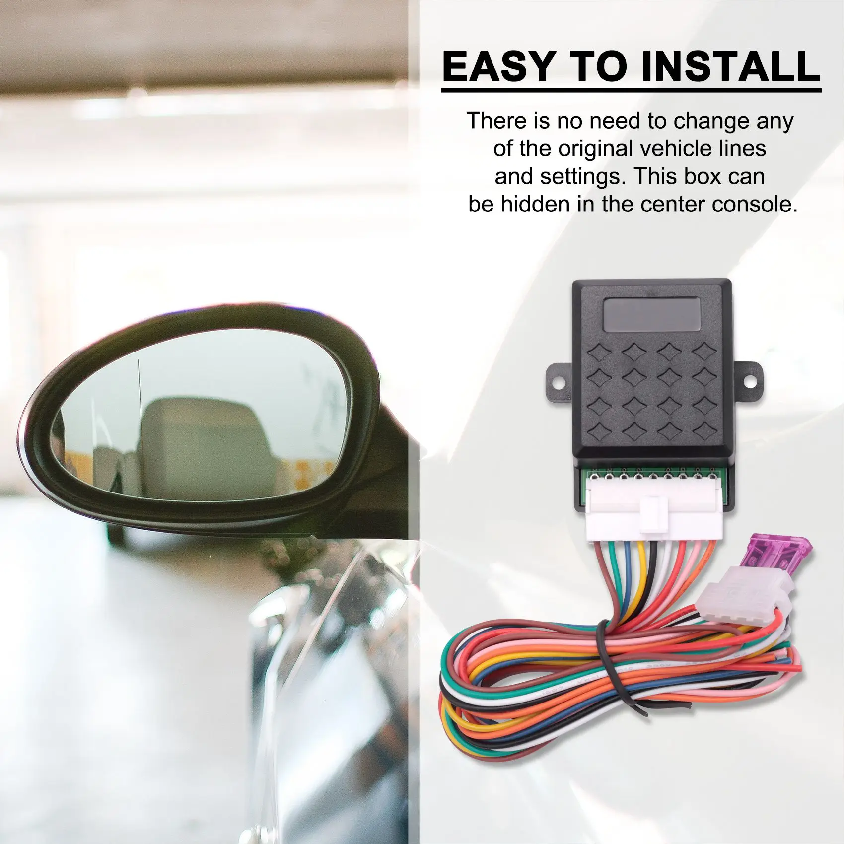 مرآة رؤية خلفية جانبية شاملة قابلة للطي أو تتكشف تلقائيًا ، وحدات نظام أقرب قابلة للطي لجميع السيارات