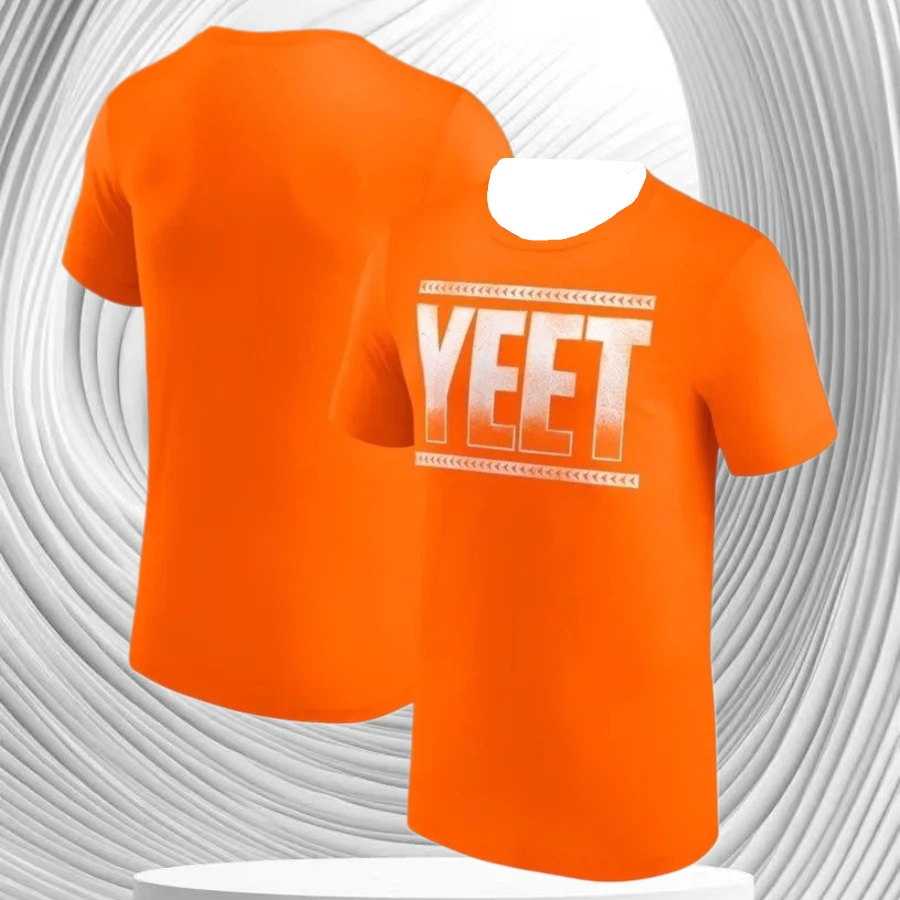 

2025 New Summer Fashion 3D Printed Letter Outdoor Sports Breathable Fitness Men's Casual Large-sized T-shirt