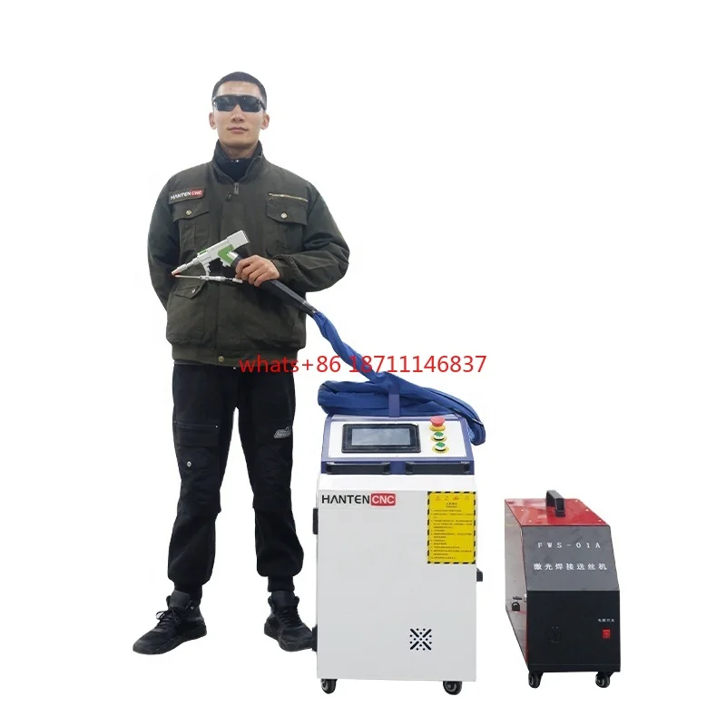 1000w 2000w 3000w Handheld Fiber Laser Rust Removal Cutting 4mm Carbon Steel  Welding maquina de soldadura laser