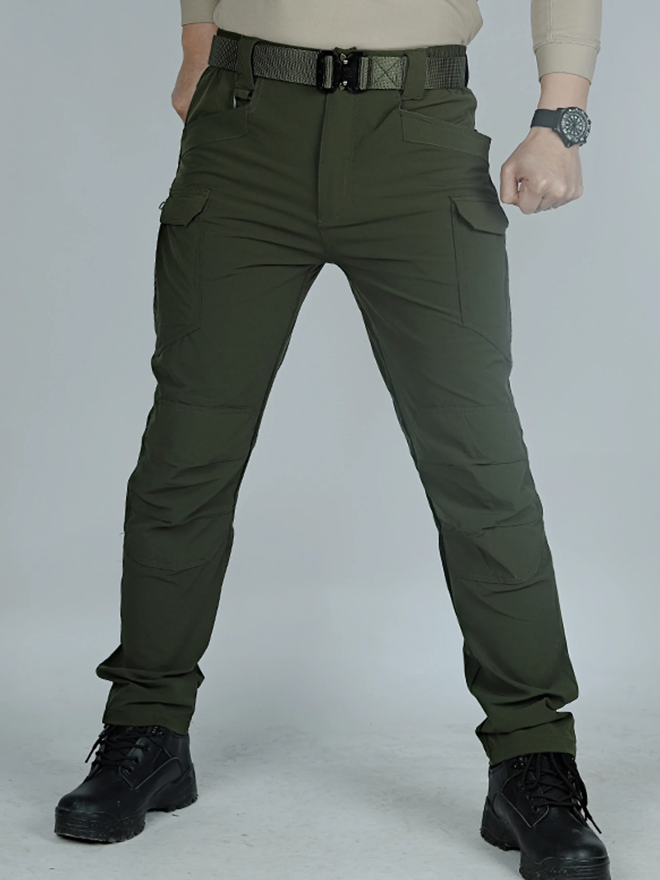 

Tactical Waterproof Pants SWAT Combat Army Trousers Many Pockets Waterproof Wear Resistant Casual Cargo Pants Men 2022