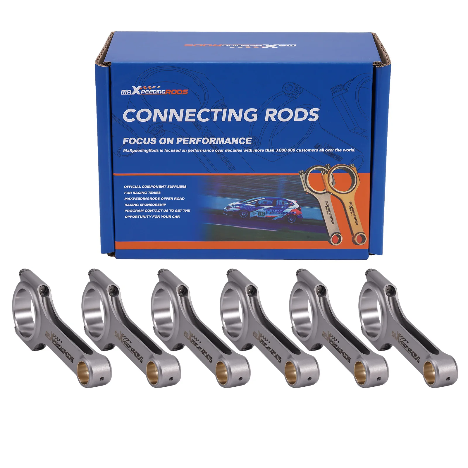 

6 Connecting Rod Rods for Datsun 240Z Nissan Skyline Laurel Cedric L24 ARP 133mm
