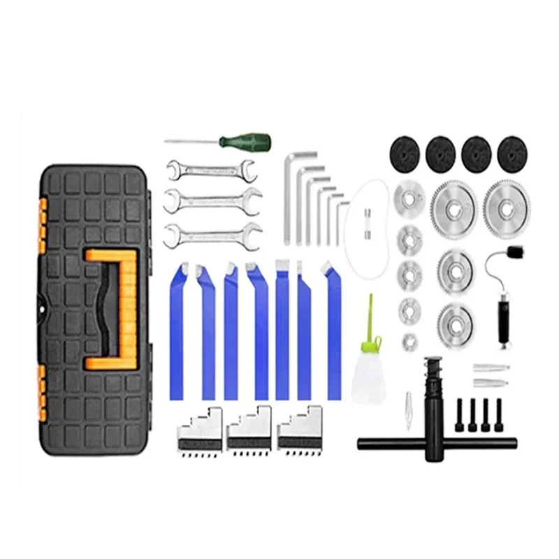 Metal Lathe Machine YS-1835A 0-2000 RPM Continuously Variable Speed 500W with Tool Box for Processing Precision Parts Lathe - Image 2