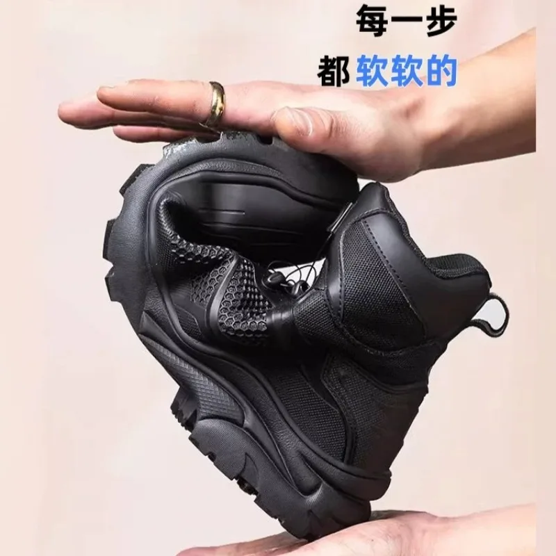 Motorcycle riding boots anti smashing anti stabbing anti-fall shoes breathable racing steel ladle toe motorcycle travel shoes