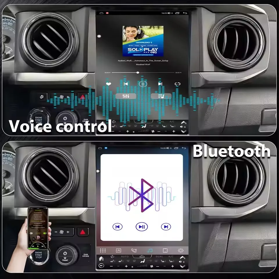 

Android13 для Toyota Tacoma 2016 2017-2023 автомобильное радио GPS Navi мультимедийное беспроводное CarPlay авто радио стерео аудио головное устройство DSP